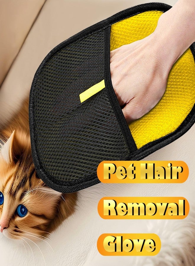 BENACES 3 Pack Pet Hair Removal Gloves, Pet Grooming Glove, Reusable Cat Dog Electrostatic Hair Remover Grooming Mitten, for Cleaning Pet Hair From Sofas, Clothing, Carpets, Furniture, and Car Seats - Image 4